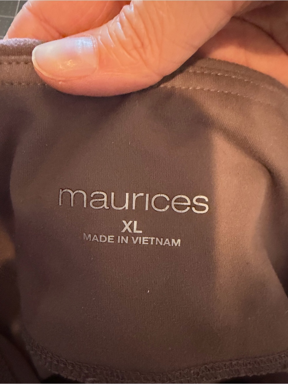 3/$20 Maurices Dusty Mauve Tie-Dye High Waist Leggings Size XL Short - Picture 3 of 4